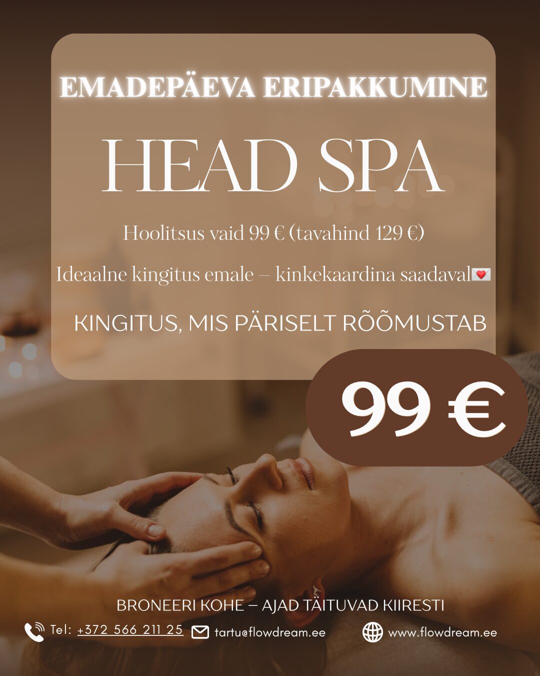 beige and cream minimalist spa and massage instagram post